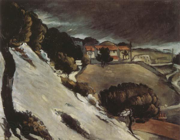 Paul Cezanne Snow Thaw in LEstaque Germany oil painting art